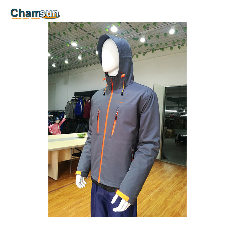 3 layer hardshell windbreaker jacket for men