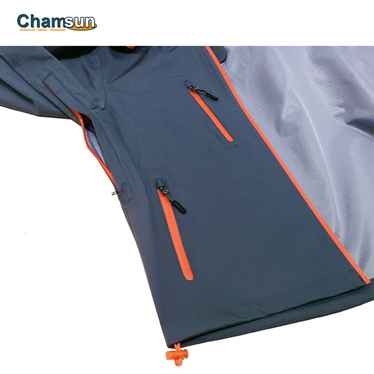 3 layer hardshell windbreaker jacket for men