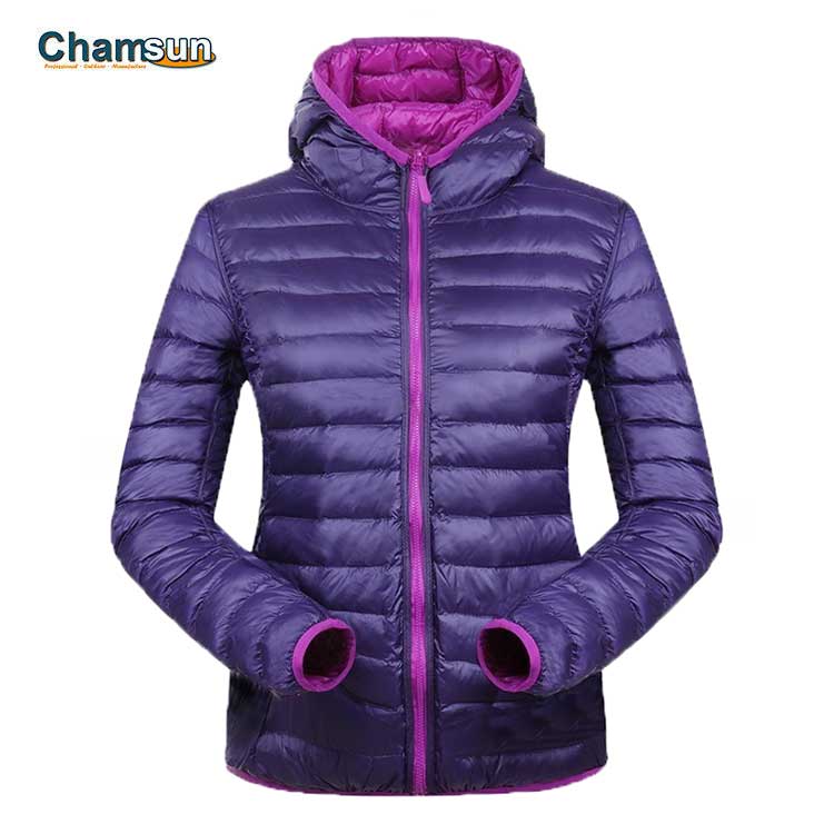 Women lightweight reversible padded jacket